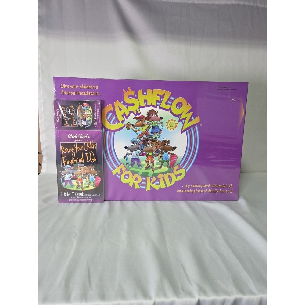 NEW Cashflow for Kids Board Game w/ Book & CassetteTape Rich Dad Robert Kiyosaki